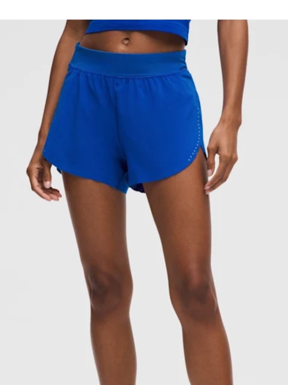 Lululemon - Fast and Free High-Rise Split short 3” - Galactic Cobalt